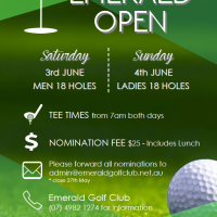 Men's and Ladies Draw for Emerald Open 2017